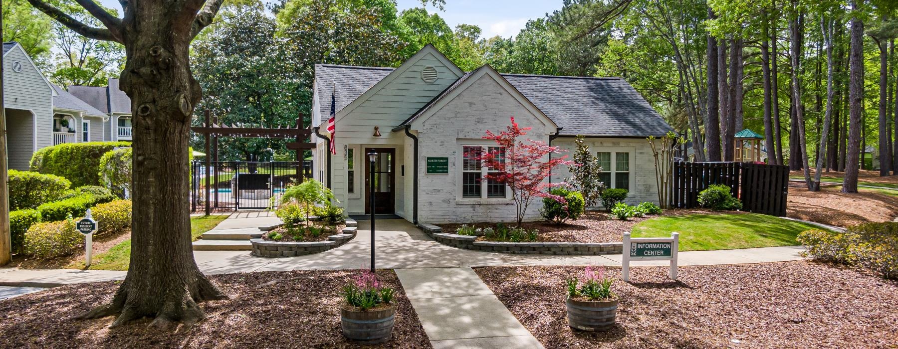 a house with a large front yard